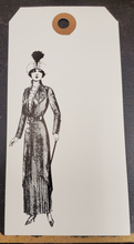 Load image into Gallery viewer, American Tag - Designer Lady Tag - Plume Hat (25029B)
