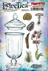 PaperArtsy Eclectica3 Rubber Stamp Set Apothecary Jar designed by Gwen Lafleur (EGL33)