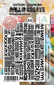 AALL & CREATE Clear Stamp - Mini Tribal #312