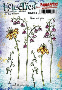 PaperArtsy Eclectica3 Stamp Set Bloom& Grown by Kay Carley (EKC64)