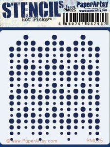 PaperArtsy Stencil Hot Picks Mini Gradient Dots (PM025)