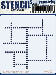 PaperArtsy Stencil Hot Picks Mini Dotted (PM023)