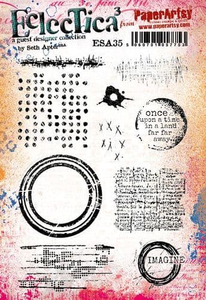 PRE-ORDER PaperArtsy Eclectica3 Rubber Stamp Set Once Upon A Time designed by Seth Apter (ESA35)