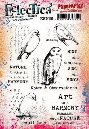 PaperArtsy Stamp Set Sing by Sara Naumann (ESN66)