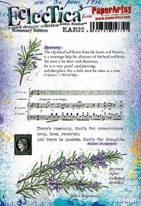 PaperArtsy Electica3 Rubber Stamp Rosemary by Alison Bomber (EAB32)