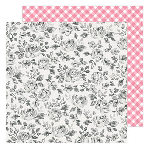 Maggie Holmes Garden Party Collection 12x12 Scrapbook Paper Rose Bush (34005524)