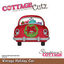 Scrapping Cottage CottageCutz Die Vintage Holiday Car