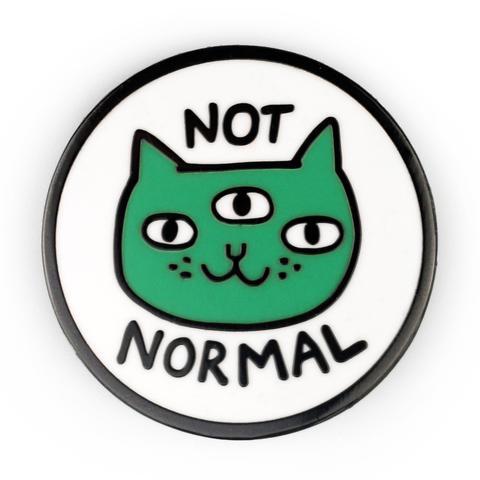 Badge Bomb- Not Normal Enamel Pin (3584)