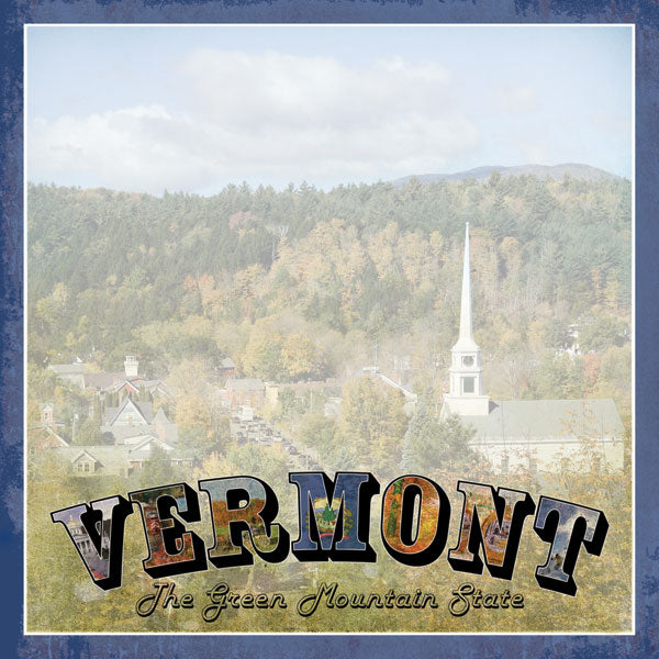 Scrapbook Customs 12x12 Scrapbook Paper Vermont Vintage Paper (36162)