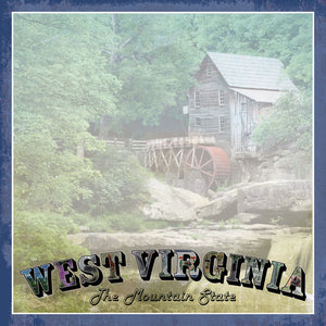 Scrapbook Customs 12x12 Scrapbook Paper West Virginia Vintage Paper (36165)