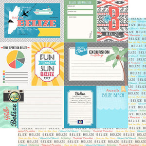 Scrapbook Customs Scrapbook Paper - 12" x 12" - Belize DS Tropical Journal (37033a)