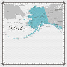 Load image into Gallery viewer, Scrapbook Customs 12x12 Scrapbook Paper Alaska Memories Map (37186a)
