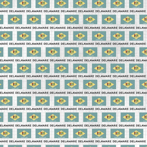 Scrapbook Customs 12x12 Scrapbook Paper Delaware Adventure Flag (38481a)