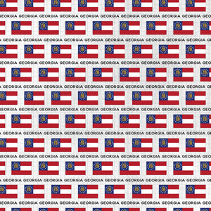 Scrapbook Customs 12x12 Scrapbook Paper Georgia Adventure Flag (38483a)