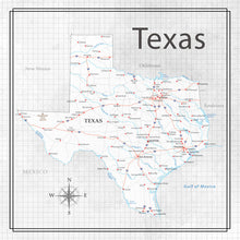 Load image into Gallery viewer, Scrapbook Customs 12x12 Scrapbook Paper Texas Adventure Map (38567a)
