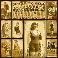 Graphic 45 12x12 Scrapbook Paper On the Boardwalk Collection Bathing Beauties (4500200)