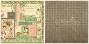 Graphic 45 12" x 12" Scrapbook Paper - Children's Hour Collection - June Collective (4501232)