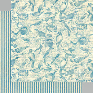 Graphic 45 Bird Watcher Collection 12X12 Scrapbook Paper - Flock Together (4502205)