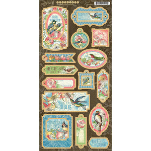 Graphic 45 Bird Watcher Collection Chipboard (4502213)