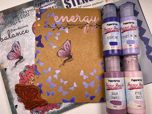 Paper Artsy Stencil Energy designed by France Papillon (PS304)