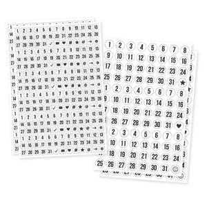 Carpe Diem Planner Essentials Clear Number Stickers (4953)