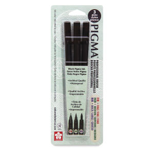 Sakura Pigma Professional Brush Pen Set of 3 (50028)