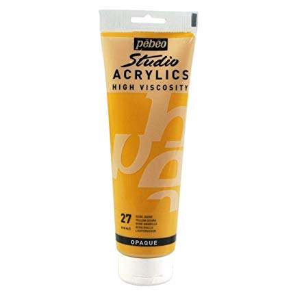 Pebeo Studio Acrylics- Yellow Ochre 27 (pebeo27)