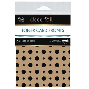 Deco Foil Toner Card Fronts Lots of Dots (5569)