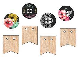 Prima Marketing Optimist Wood Buttons (572396)