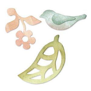 Sizzix Bigz Die Bird, Flower & Leaf (657008)