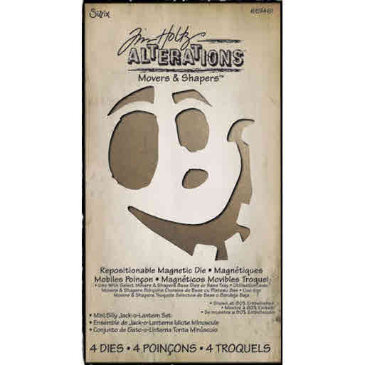 Sizzix Tim Holtz Alterations Movers & Shapers Mini Silly Jack-O-Lantern Set (657461)