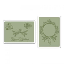 Load image into Gallery viewer, Sizzix Framelits Die Set with Textured Impressions Embossing Folder Ornament Set #2 (657976)
