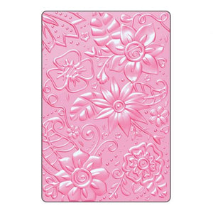 Sizzix 3-D Textured Impressions Embossing Folder Bohemian Botanicals (661948)