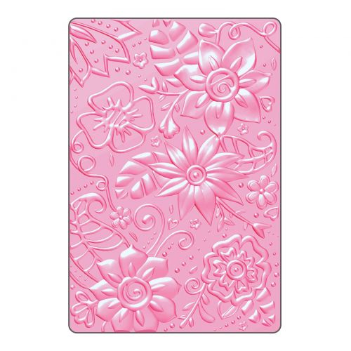 Sizzix 3-D Textured Impressions Embossing Folder Bohemian Botanicals (661948)