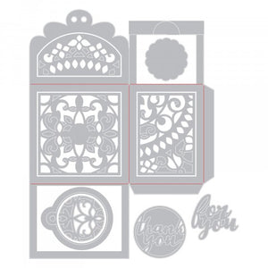 Sizzix Thinlits Die Set 9 Moroccan Lace Box designed by Katelyn Lizardi (662771)