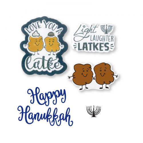 Sizzix Framelits with Stamps Love You a Latke (663167)