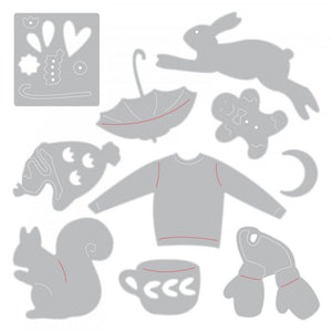 Sizzix Thinlits Die Set Christmas Elements (663413)