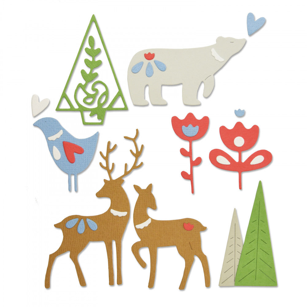 Sizzix Thinlits Die Set Christmas Elements (663413)