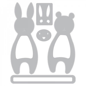 Sizzix Thinlits Die Set Bunny and Bear Hugs (663452)