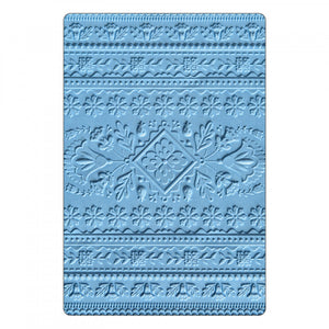 Sizzix Courtney Chilson Textured Impressions Embossing Folder- Folk Art Pattern (663613)