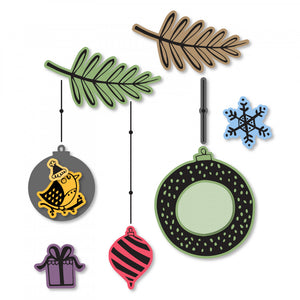 Sizzix Framelits w/ Stamps Hanging Ornaments #2 (663680)