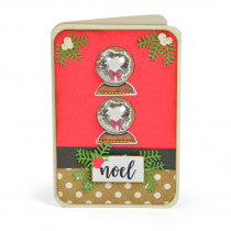 Sizzix Framelits with Stamps Snow Globe Scene (663683)