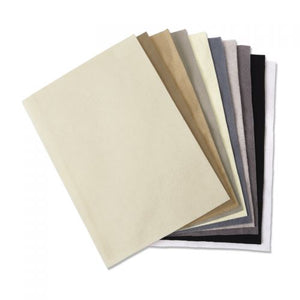 Sizzix Surfacez Felt, 8 1/4" x 11 3/4", 10 Neutral Colors, 10 Sheets (663779)