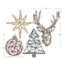 Load image into Gallery viewer, Sizzix Tim Holtz Thinlits- Geo Christmas (664202)
