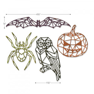 Sizzix Tim Holtz Thinlits- Geo Halloween (664208)