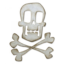 Load image into Gallery viewer, Sizzix Bigz Die Skull &amp; Crossbones by Tim Holtz (664215)
