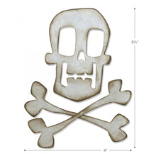 Load image into Gallery viewer, Sizzix Bigz Die Skull &amp; Crossbones by Tim Holtz (664215)
