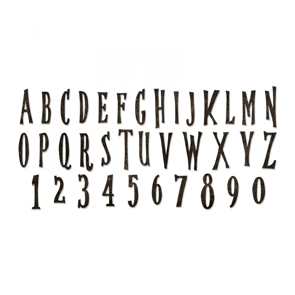 Sizzix Bigz XL Alphabet Die Handmade by Tim Holtz (664218)