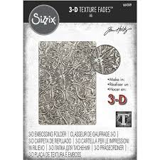 Sizzix 3-D Texture Fades Embossing Folder by Tim Holtz Engraved (664249)