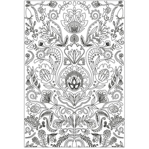 Sizzix 3-D Textured Impressions Embossing Folder - Folk Doodle (664527)